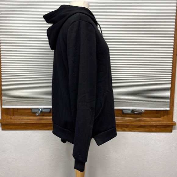 Troop NWT Black Hooded Sweatshirt Hoodie Size Medium - Picture 4 of 11